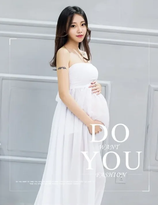 

Promoting! Maternity Photography Props Clothes Pregnancy Dresses For Pregnant Women Clothing Photo Shoot Red Long Dress clothing