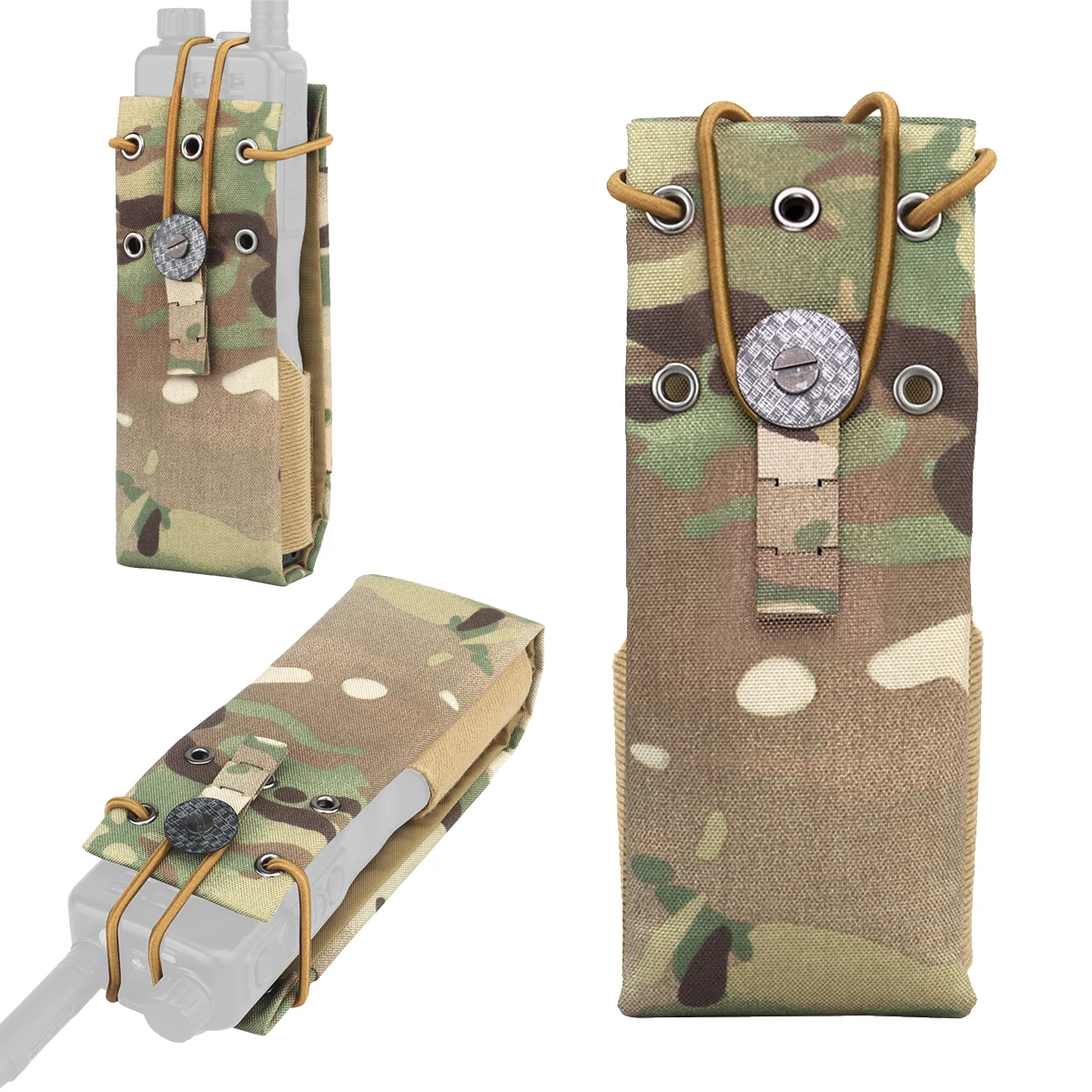 

Universal Radio Pouch Walkie-talkie Storage Pack For MPU5 PRC163 152 148 PTT Holder Bag Outdoor Hunting Airsoft Paintball