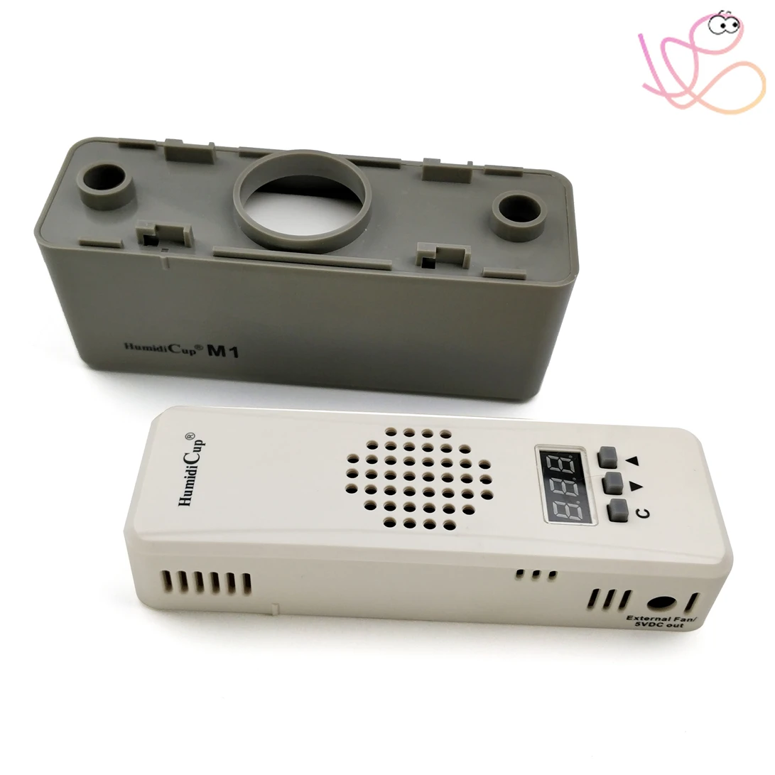 HumidiCup Electronic Cigar Humidifier M1, for Cigar Cabinets and Wine Cabinets, Humidifies Cigar Tobacco and Red Wine