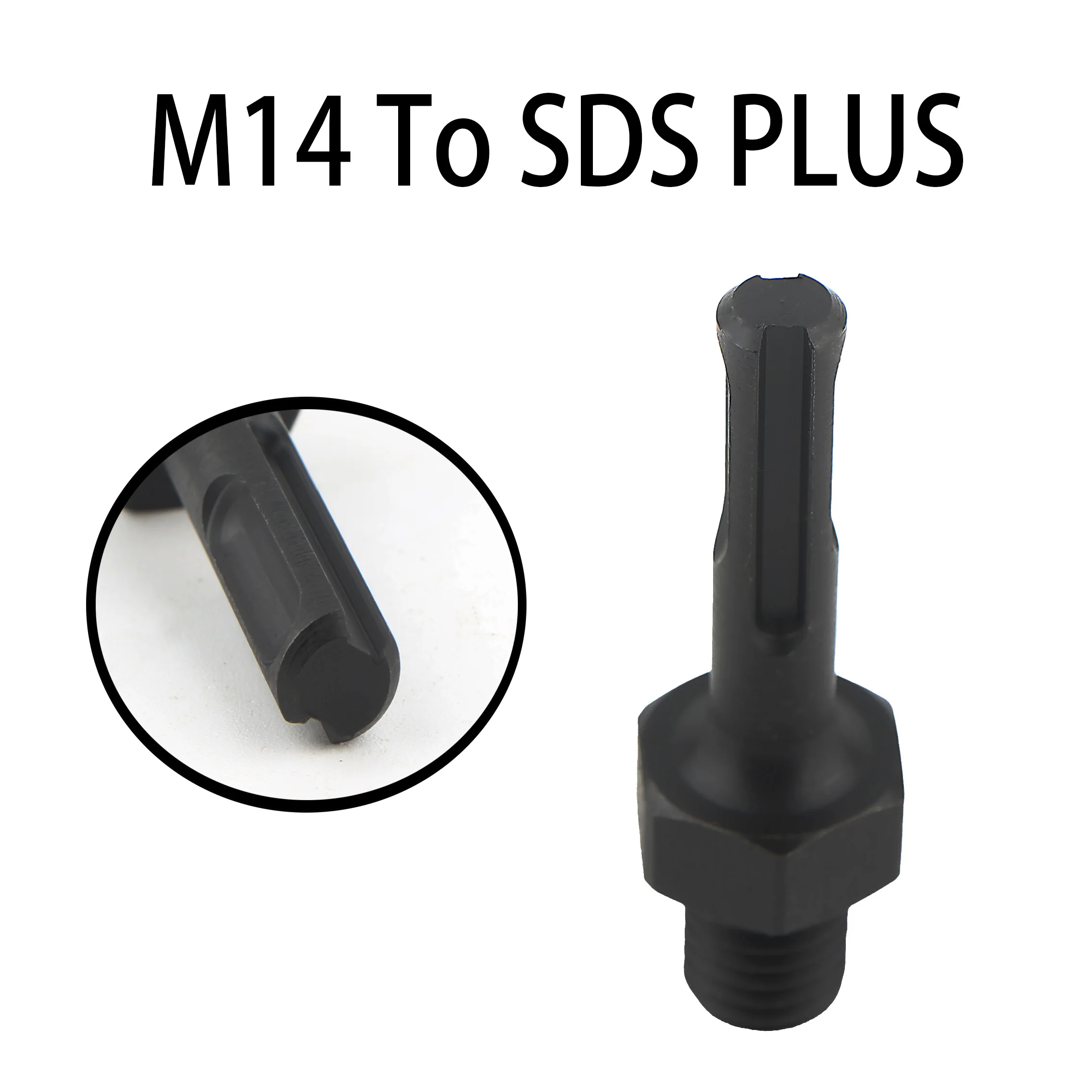 Layzen M14 Thread to 3/8 Hex & SDS Plus Shank Adapter 72mm for Diamond Core Bits Hole Saw Angle Grinder Power Tool Accessories