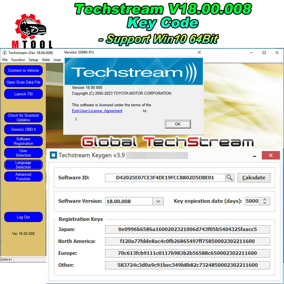 TOYOTA Techstream 18.00.008 Software for MINIVCI