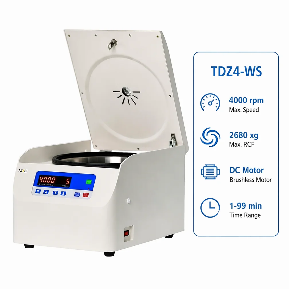 CE Certificated 20ml Low Speed Portable Benchtop Laboratory Centrifuge With 12 Tubes 2680xg RCF
