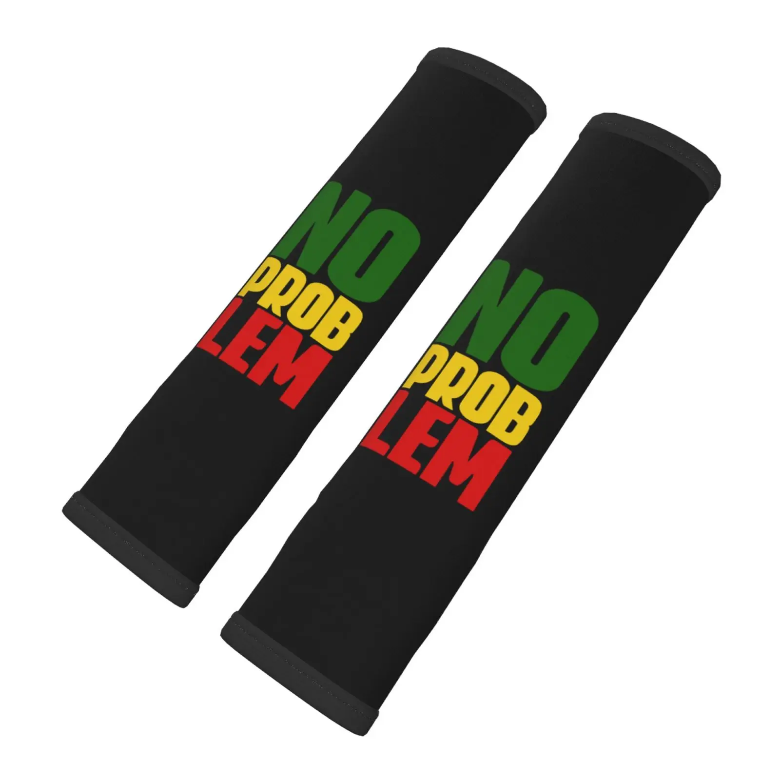 

2-piece Set of Jamaica Logo Car Seat Belt Covers Shoulder Pads Comfortable Seat Belts Shoulder Straps Luggage Straps