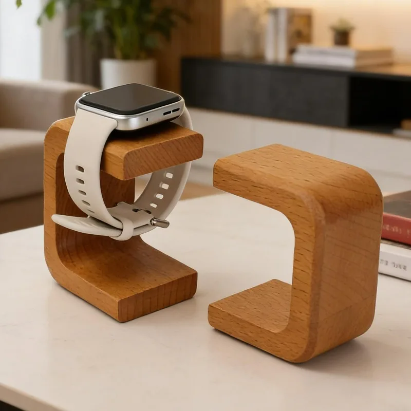 

Подставка для часов из массива дерева, креативный деревянный держатель для браслетов, колец, ожерелий и часов, креативные деревянные демонстрационные подставки