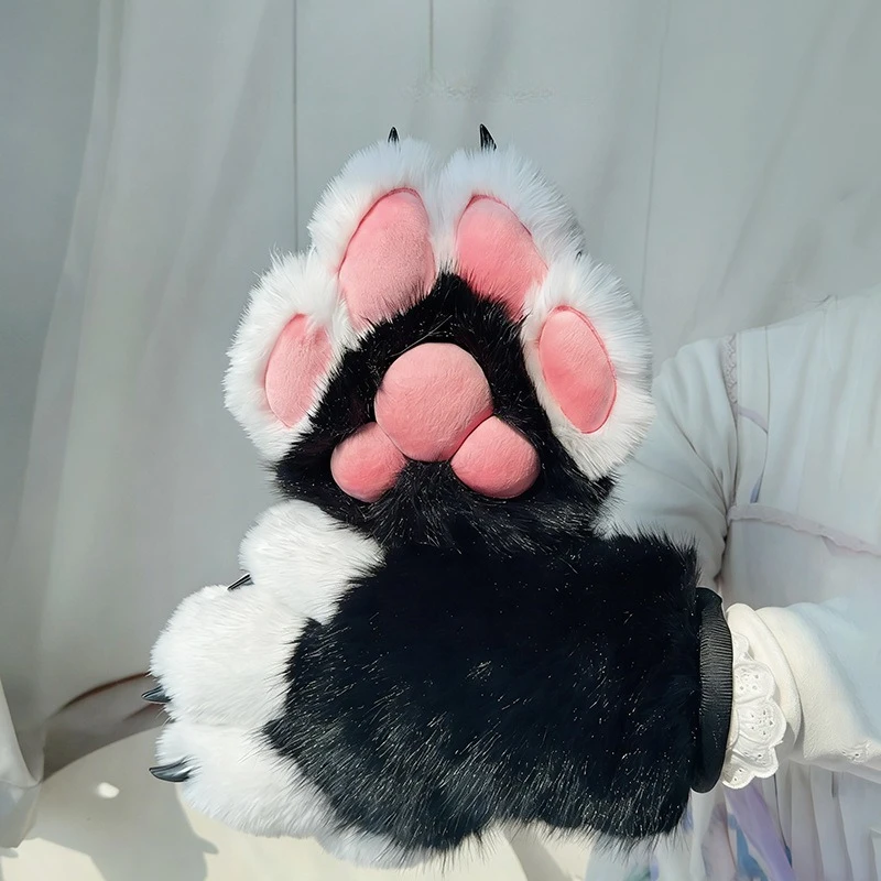Cute fursuit animal claw parts comic show furry performance cos props furry canine claw gloves