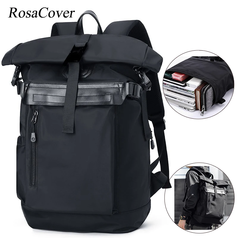 Oxford Tear-resistant Men's Backpack Hiking Sport Rucksack School Bags Rolling Top Quality Causal Hasp Tactics Backpack Mochilas