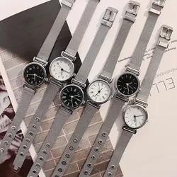 Reloj de cuarzo de moda para mujer, relojes femeninos de lujo, reloj de pulsera, banda de acero inoxidable blanco, relojes clásicos, regalos diarios