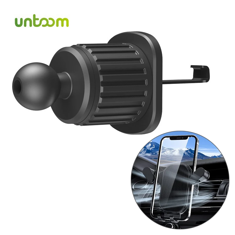 

Untoom 17mm Ball Head Car Phone Holder Accessories Universal Car Air Vent Clip Mount GPS Support Car Air Outlet Cellphone Stand