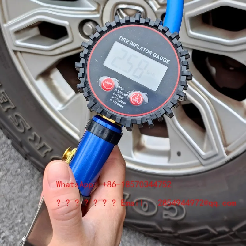 High-precision Digital Tire Manometer, Automobile Tire Monitoring Barometer, Inflation and Inflation