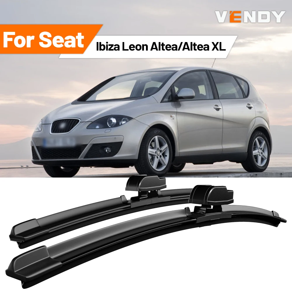 Para Seat Ibiza Leon Altea/Altea XL, 2 Piezas, Escobillas de Goma para Limpiaparabrisas Delanteros, Accesorios para Automóviles