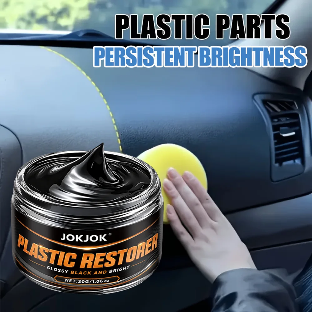 30g Heavy-Duty Car Plastic Renovator Wax - Fast-Acting Scratch Repair, Restores & Protects Car Bumpers, Interiors, Dashboard