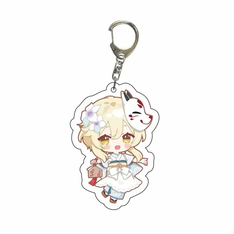 Cute Genshin Impact Acrylic Keychains