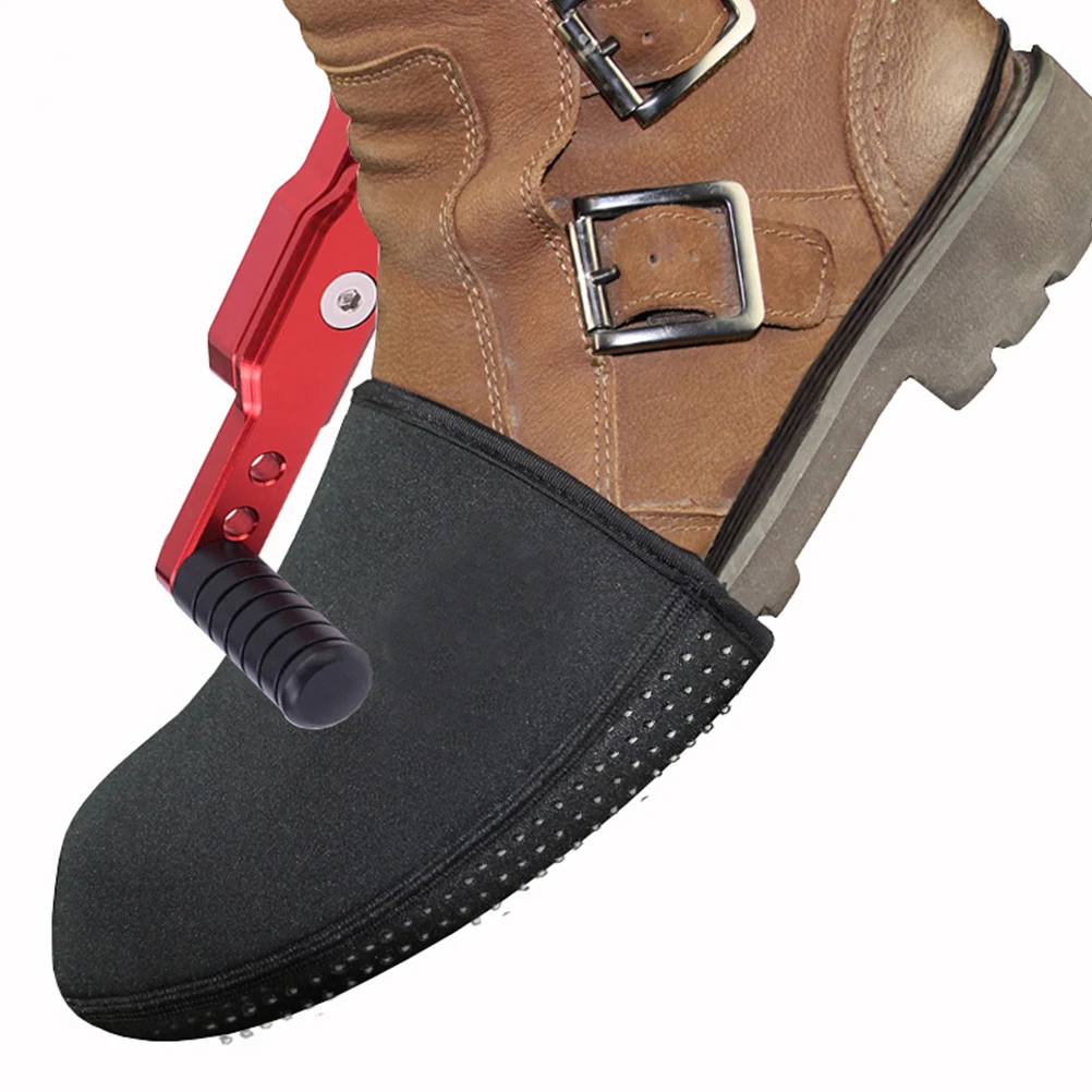 

Warm Waterproof Overshoes for Cycling Anti-Slip Shoe Cover Windproof Motorcycle Riding Half Cover Size L Black Men Women