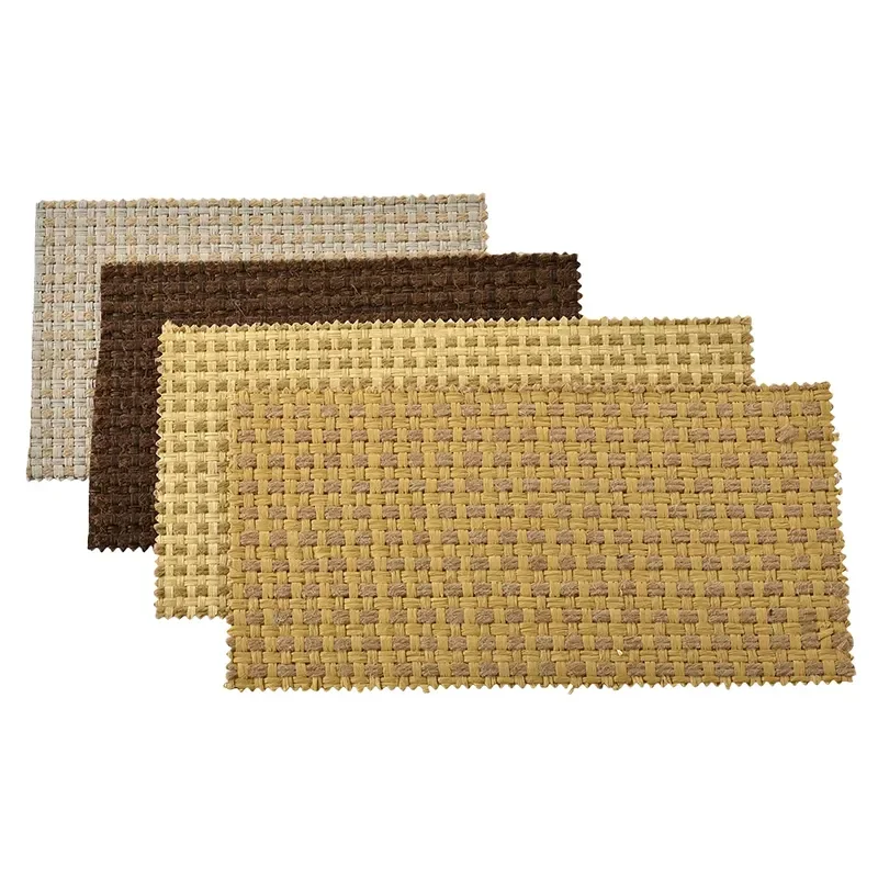 Modern Natural Paper Embossed 3D Textured Sound-Absorbing Wallpaper for Living Room Bedroom Wall Decor