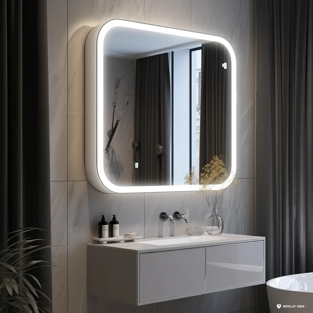 

Drug Storage Cabinet Embedded Smart Mirror Cabinet Bathroom Cabinet with Mirror and Light