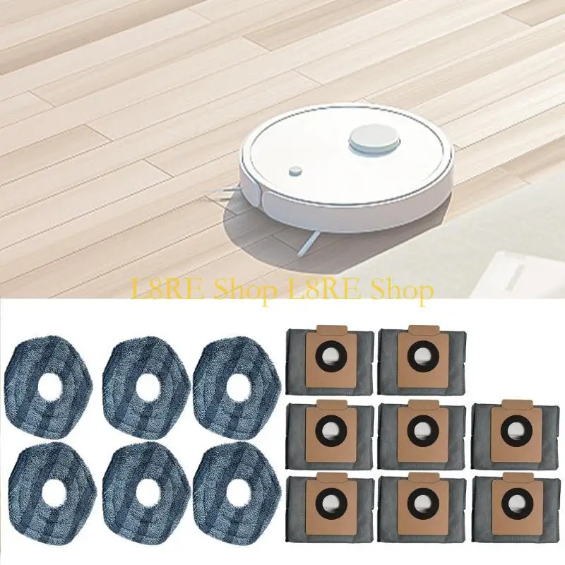 L8RE Comprehensive Cleaning Solution Robot Vacuum Cleaner Mop Pads Dust Bag for Omni