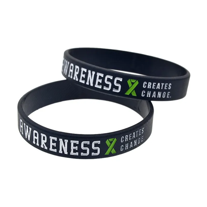 1 قطعة سيليكون الكبد السرطان الوعي سيليكون الإسورة الطبية المطاط سوار تحفيزية دعم معصمه