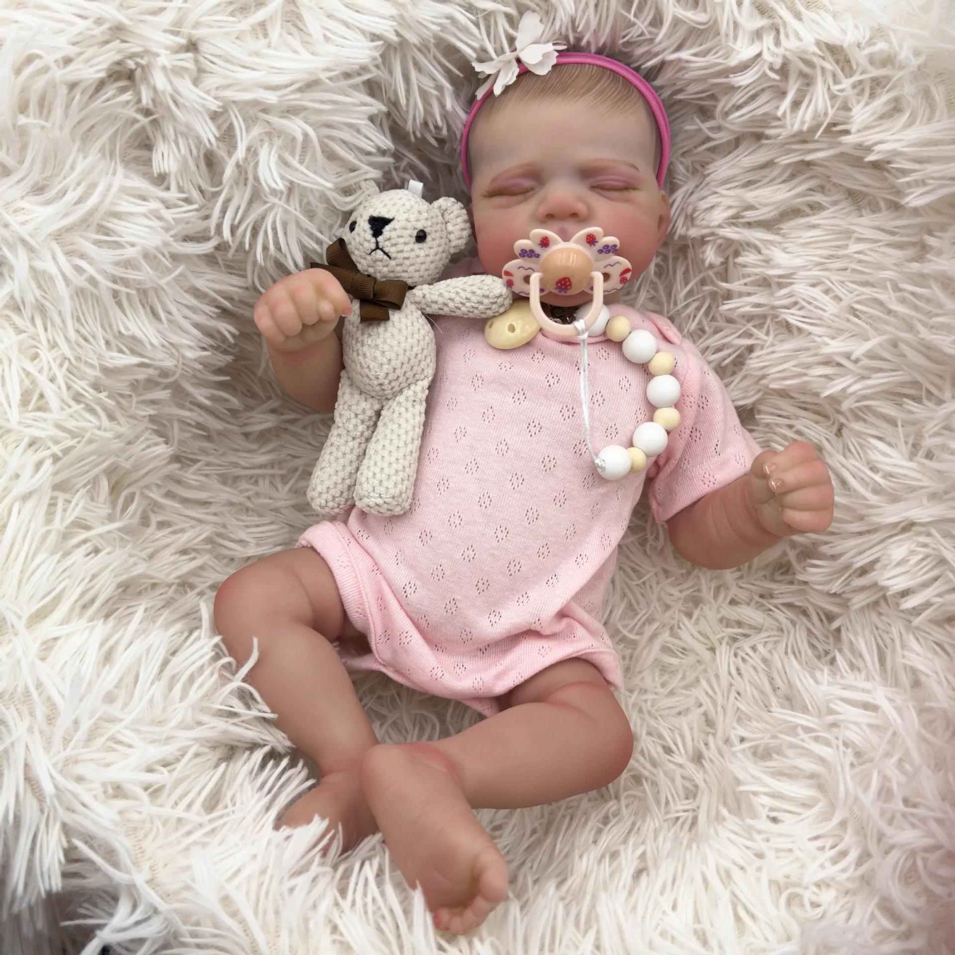 

Lifelike premie Reborn Baby Doll Soft Body Silicone Newborn Princess Toddler Bebe Alive Kid Lovely Dress Up Toy For Girl Gift