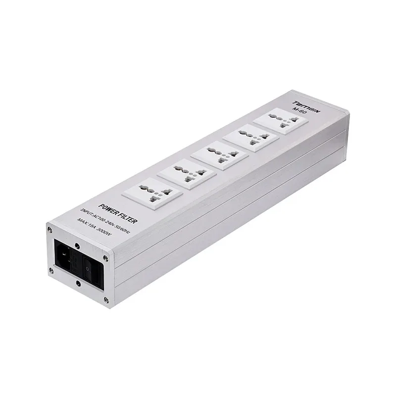 

Pawalle M60 AS/UK/EU power filter surge power purifier socket voltage display overload protection function