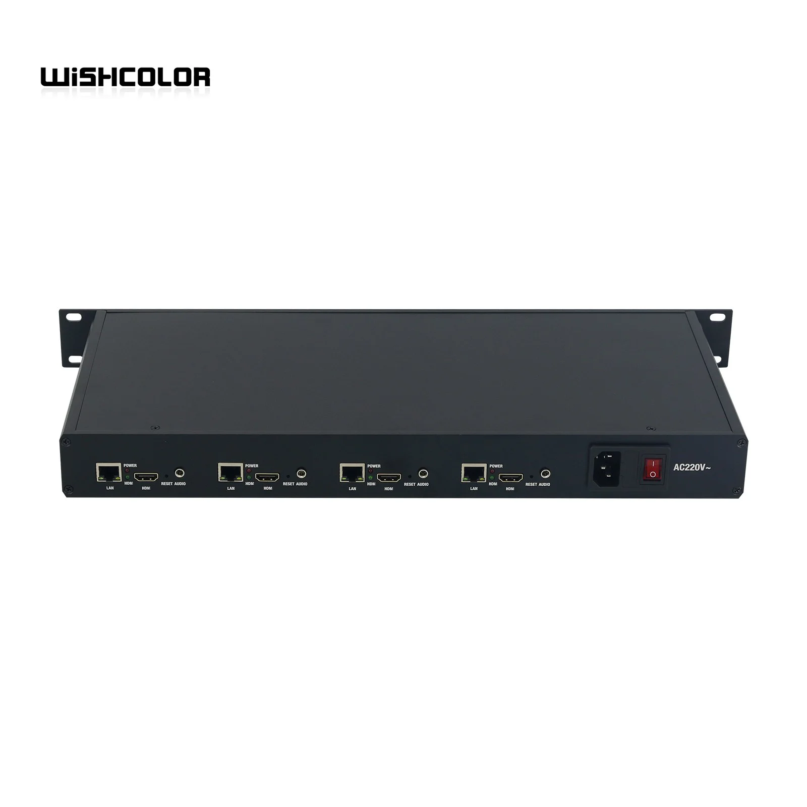 Wishcolor-4-Channel HDMI-ネットワーク互換,1080p,60fps,オーディオおよびビデオ,ライブストリーミングエンコーダー,1uラック