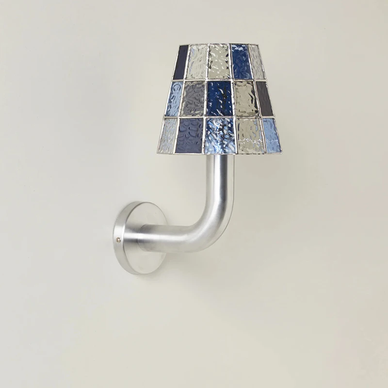 Американские винтажные прикроватные настенные светильники для спальни, Южная Восточная Азия, цветные стеклянные настенные светильники, балкон, коридор, лестница, декоративные бра