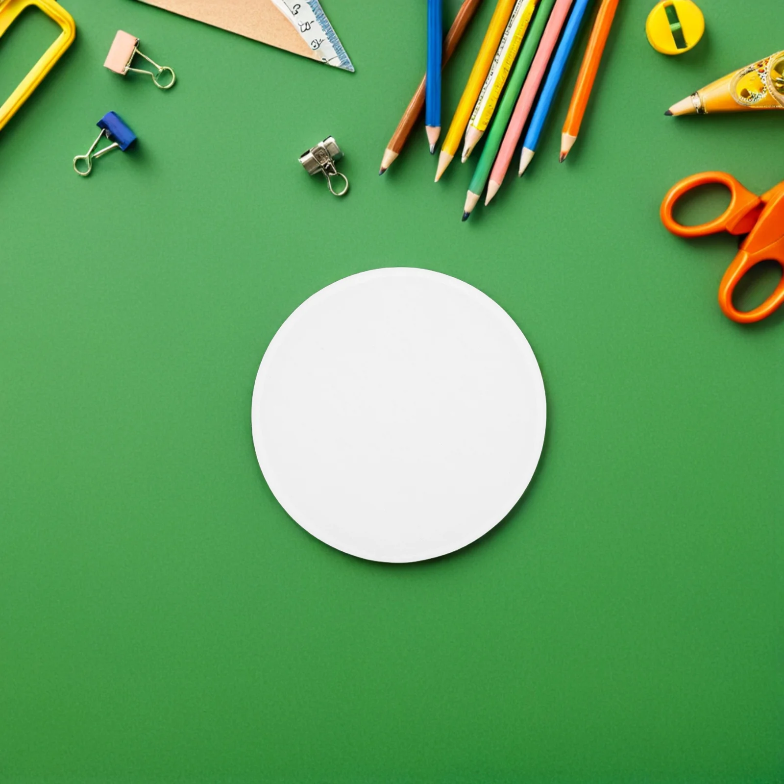 

100Pcs Round White Drawing Cardboard Blank Paper for Painting Sketch DIY Craft Projects Colored Cardstock Paper