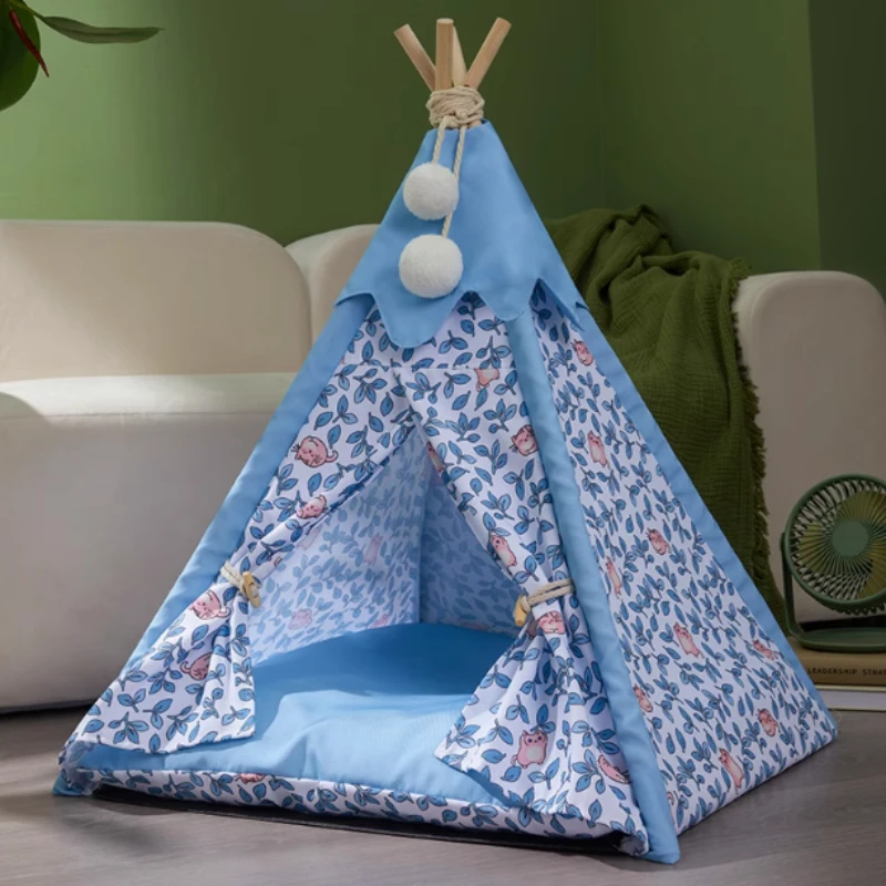 Bed Cat Tent Pet Bed Accessories Pet Supplies Tent Kennel Detachable and Washable Small and Medium-sized Dog House Cattery