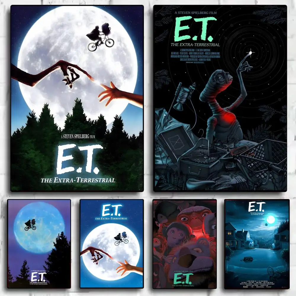 ET-Film-Wandkunst-Poster, HD-Kunst, selbstklebende Wanddekoration, wasserfest, für Zuhause, Wohnzimmer, Schlafzimmer, Bar, ästhetische Dekoration