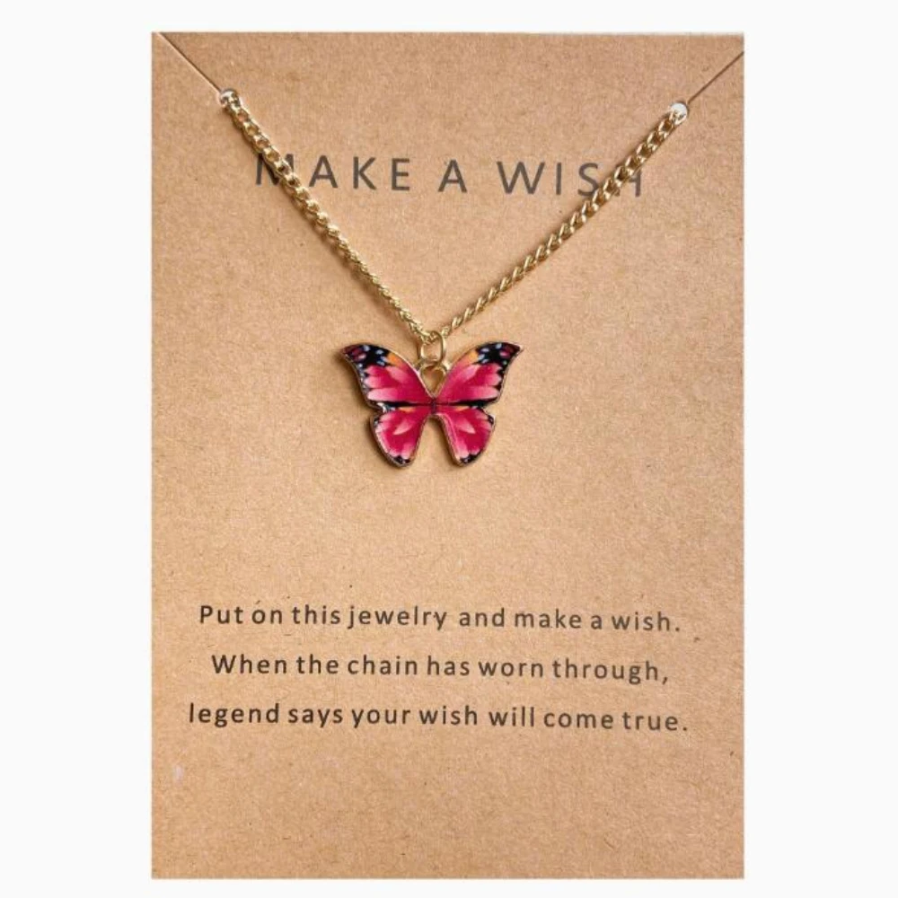 1/3/5PCS Necklace Not Easily Fading Versatile And Refreshing 1 Pair Of Beautiful Butterfly Pendants Necklaces Butterfly Necklace