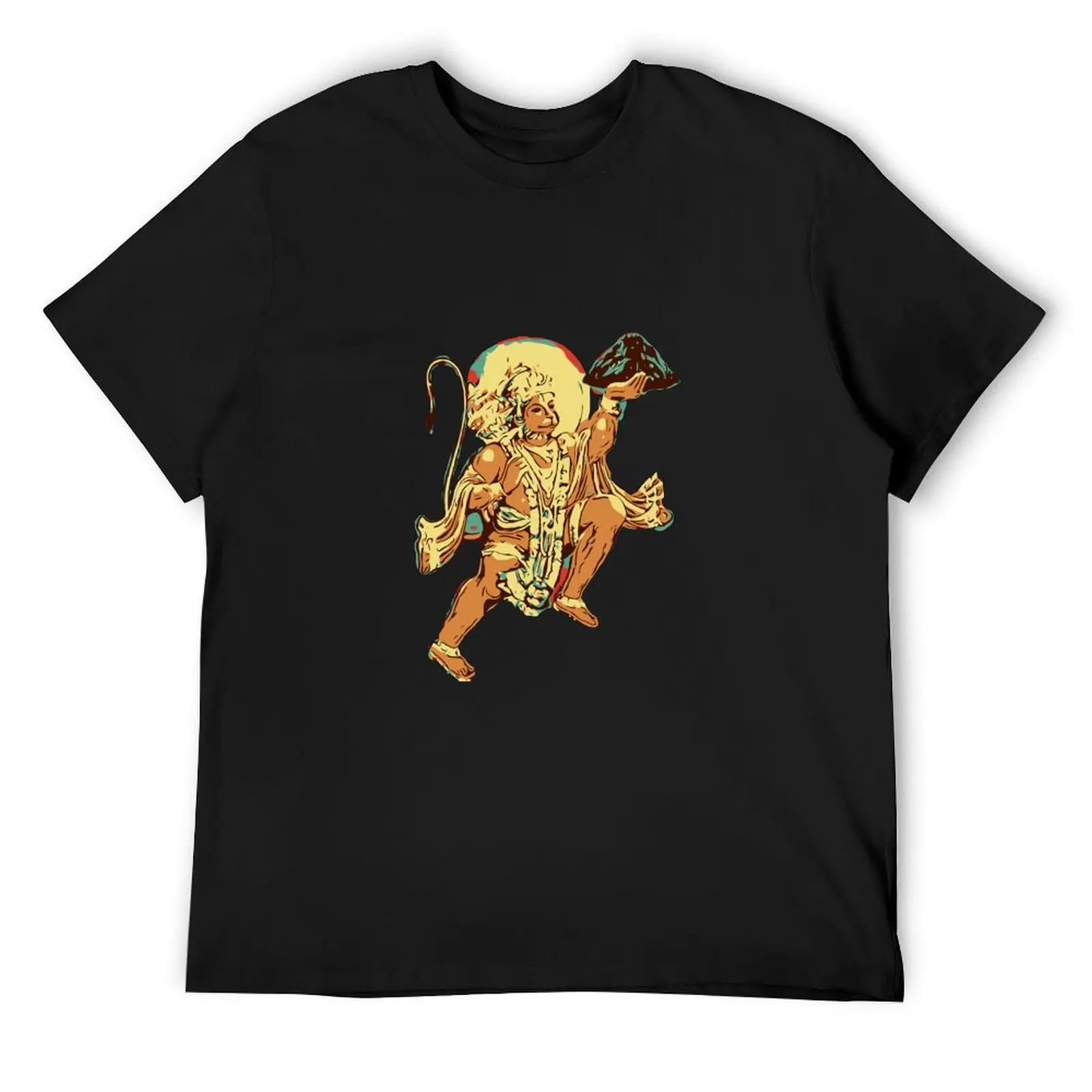 

Hanuman Carrying Mountain T-Shirt Funny t-shirts vintage clothes summer tops men workout shirt