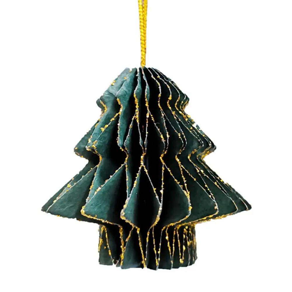 

Exquisite Paper Christmas Tree Honeycomb Ball Mini Lantern/Spherical Christmas Tree Pendant Hanging Home