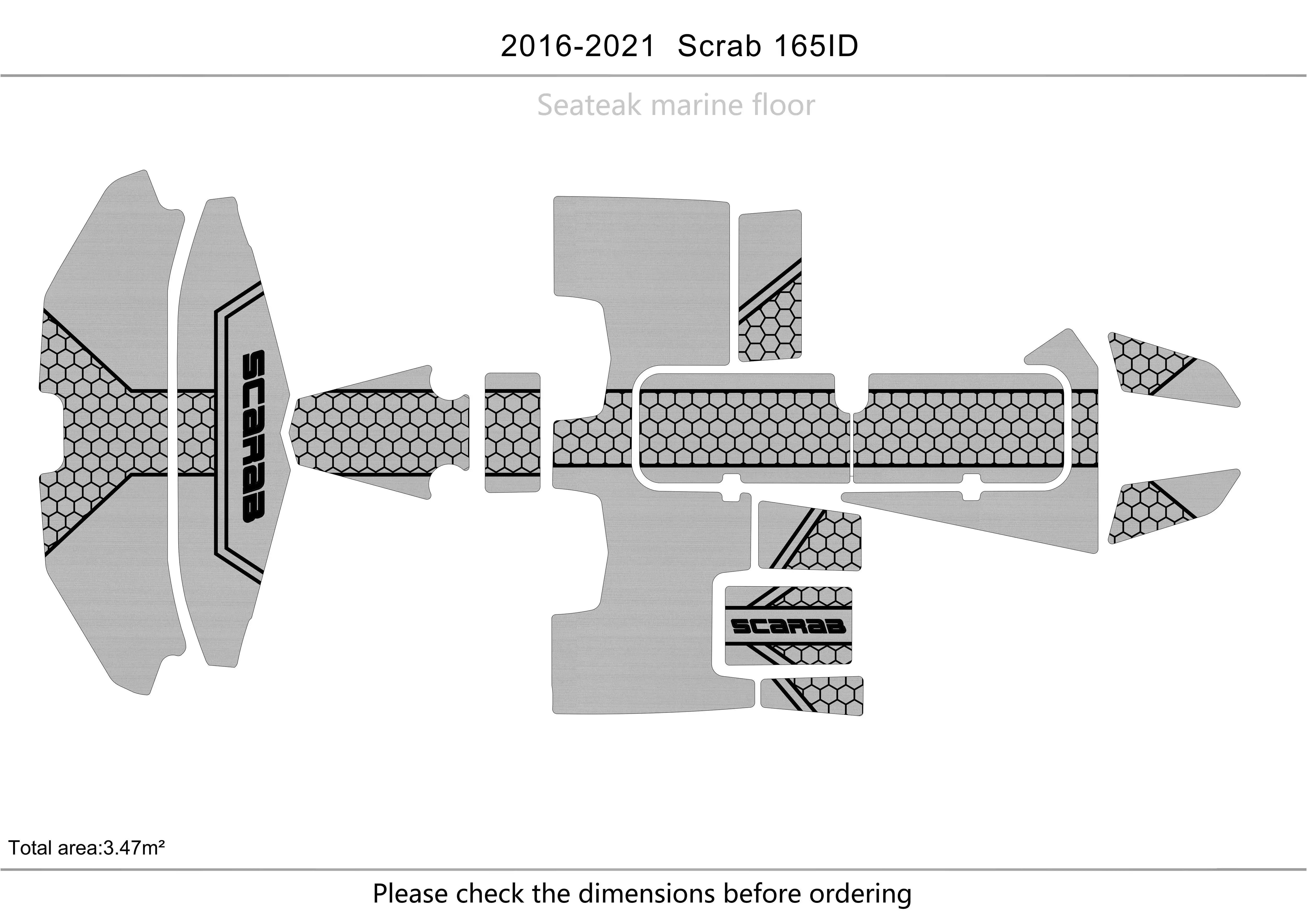 2015-2021 Scarab 165 ID Cockpit Swimming platform1/4