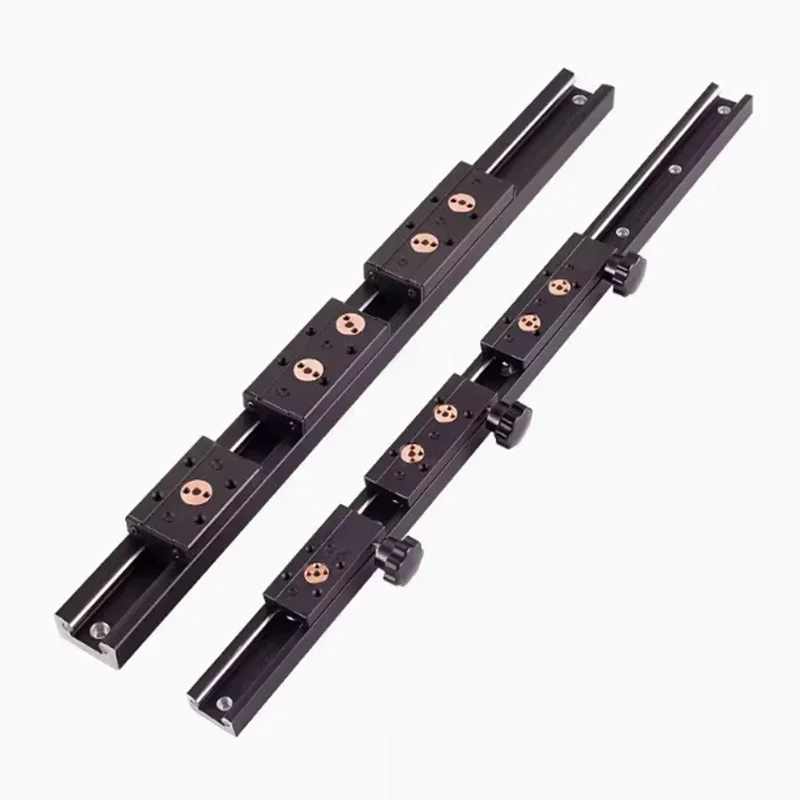 Blackening Built-in dual-axis linear guide 28mm SGR10 Roller slide 1 set: 1 SGB10 block and 1 SGR10 Woodworking guide cnc