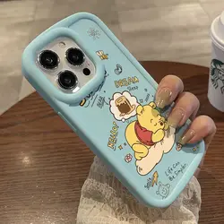 Disney winnie pooh dream Honey電話ケース、iPhone 15、14 pro max、13、12、11 pro、xs max、xs、xr用のソフトシリコンキュレートカバー、新しい