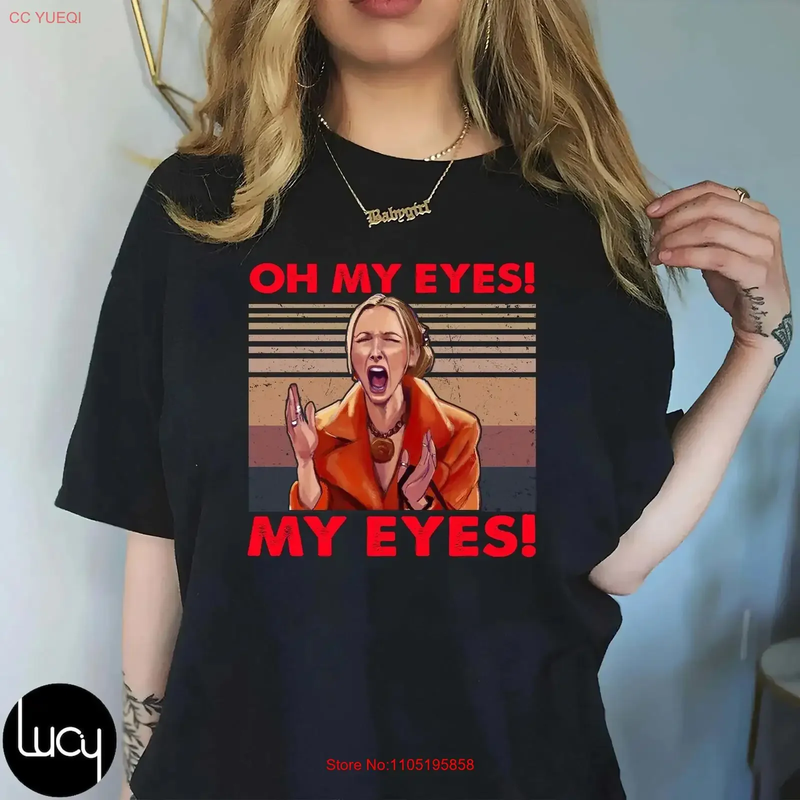 Oh My Eyes Phoebe Camiseta vintage Buffay Friends Cita de película divertida para fanáticos Gráfico lavado vintage Ropa de diseñador unisex suave