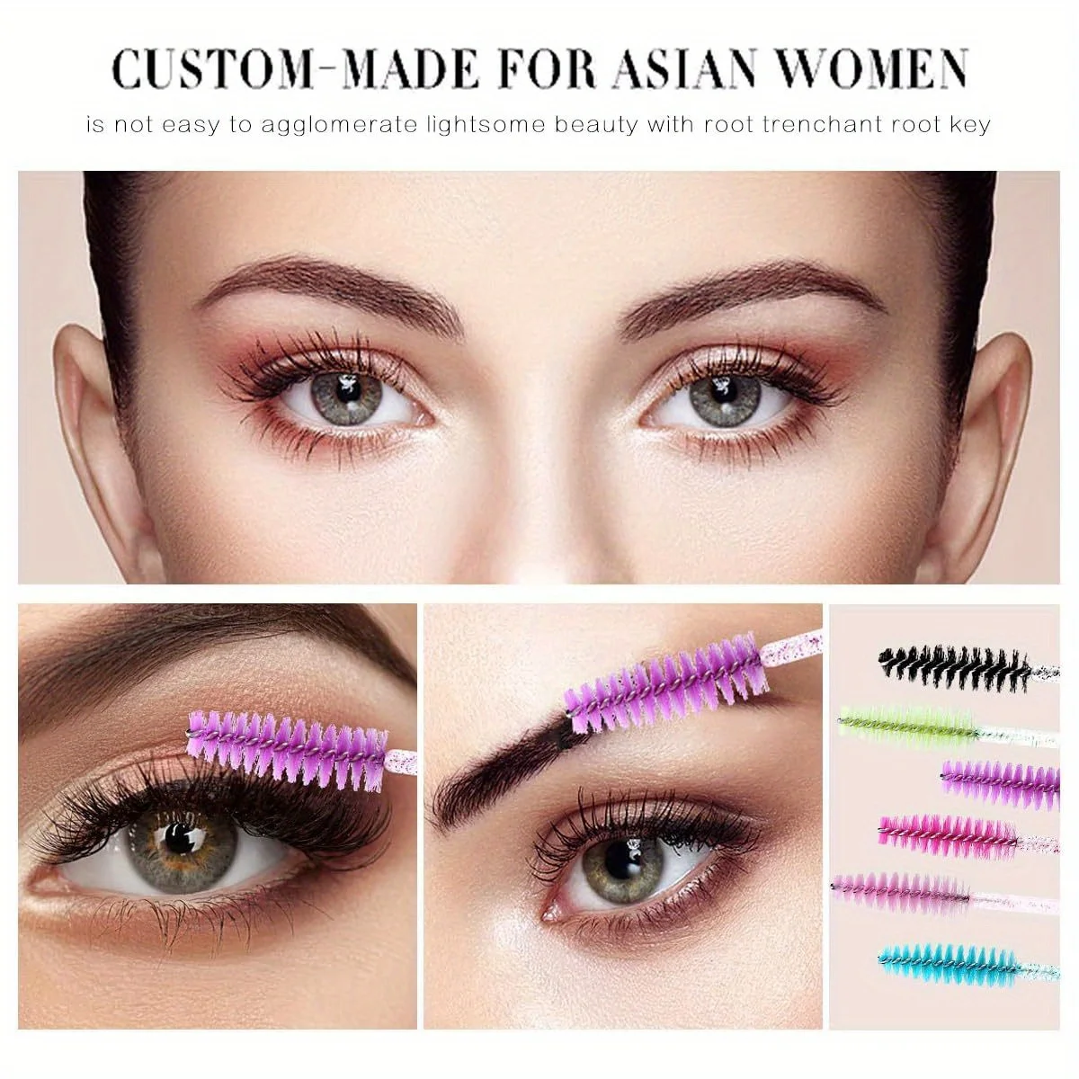 300 قطعة من فرش الرموش للاستعمال مرة واحدة - عصا سبولي شفافة للماسكارا/وصلة الرموش/الحاجب | أدوات ماكياج الصالون الصحي بالجملة #5