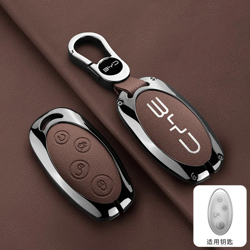 Suitable for BYD S7 keycase, Yuan Song Plus, high-end Song Max, Qin Pro, all inclusive metal shell, personalized buckle for men