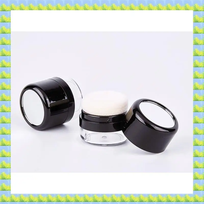 

FZFZ Empty Loose Powder Box, Makeup Powder Box, Portable Mirror Loose Powder Box, Mirror Travel DIY Makeup Foundation