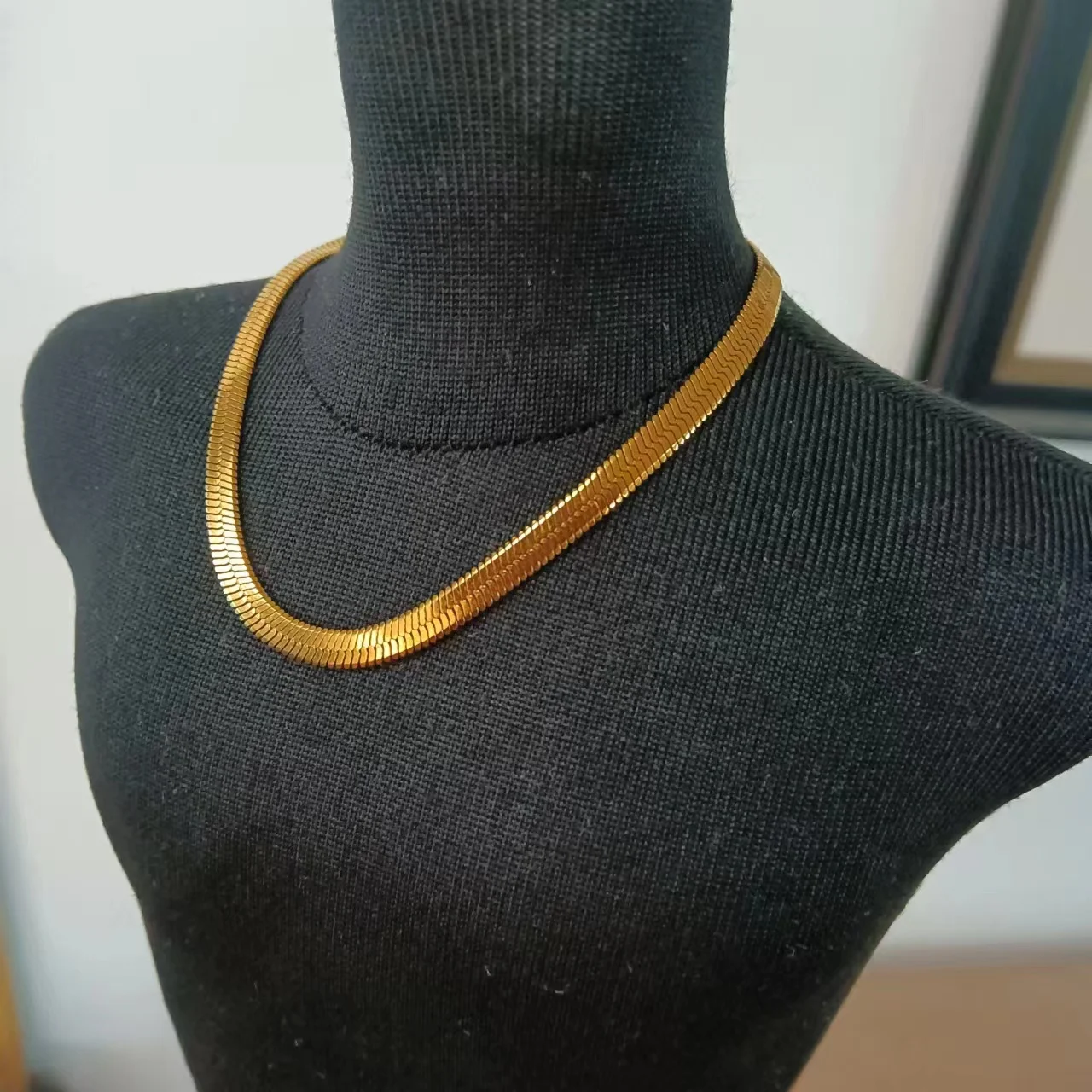 

[wamami] Metal Golden Pendant Necklace Jewelry Snake Chain For 1/3 SD SD17 DZ70 BJD Doll