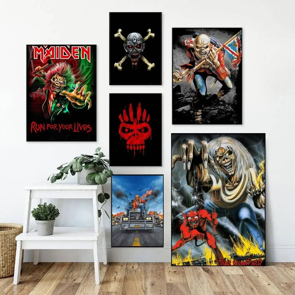 I-Iron Run For Your M-Maiden Poster Perfect Space Sticker Self Adhesive for Office Home Theater Wall Art Decor Fancy Gift