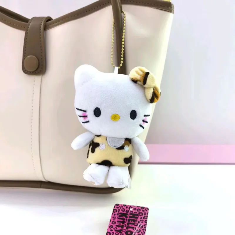 ハローキティヒョウ柄ぬいぐるみかわいいバックパックペンダントキーホルダーアクセサリー女の子の誕生日クリエイティブ周辺機器ギフト