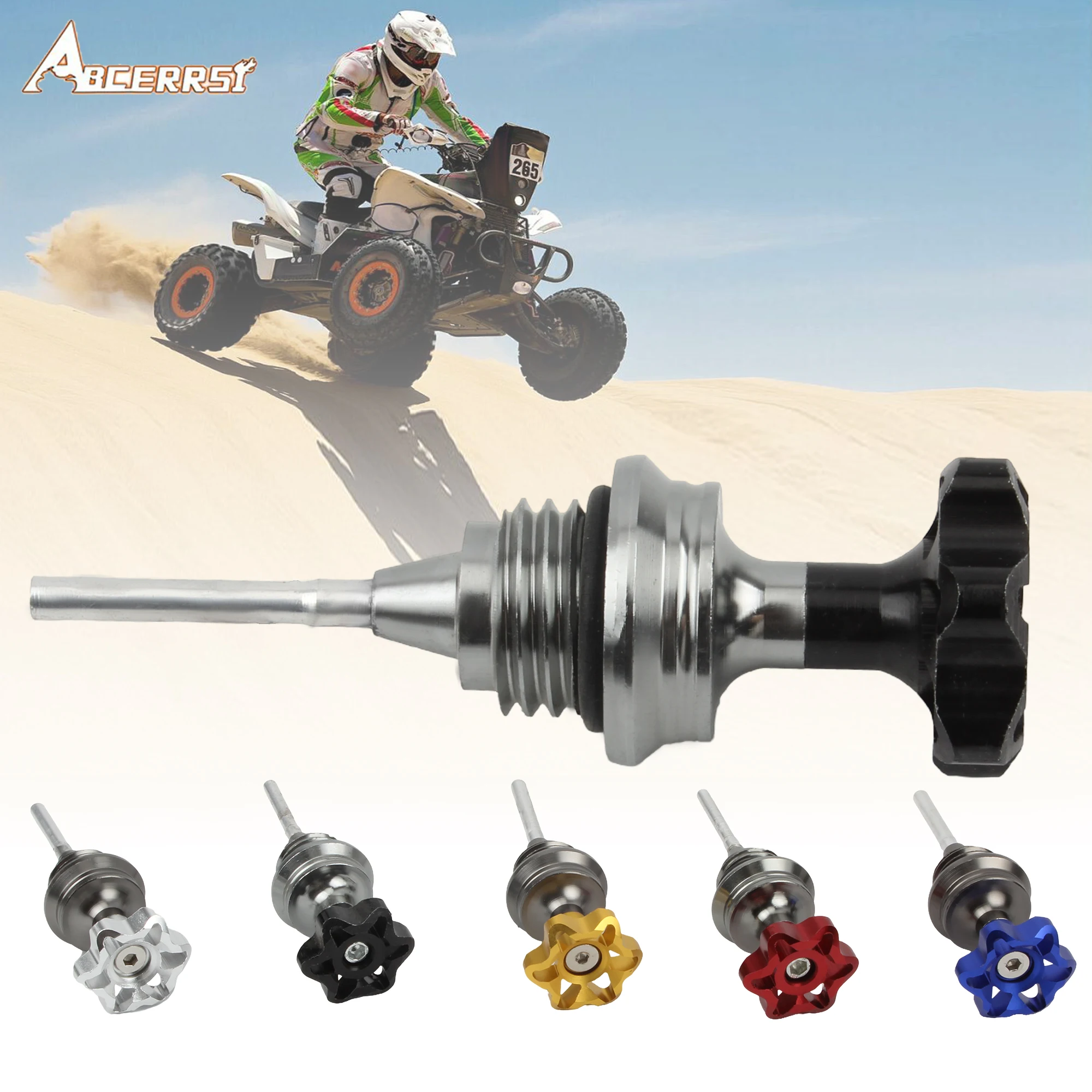 

1pcs Motorcycle CNC Aluminum Engine Oil Dipstick Filler Cap Plug For Honda Yamaha 100(JOG) Dirt Bike Accessories