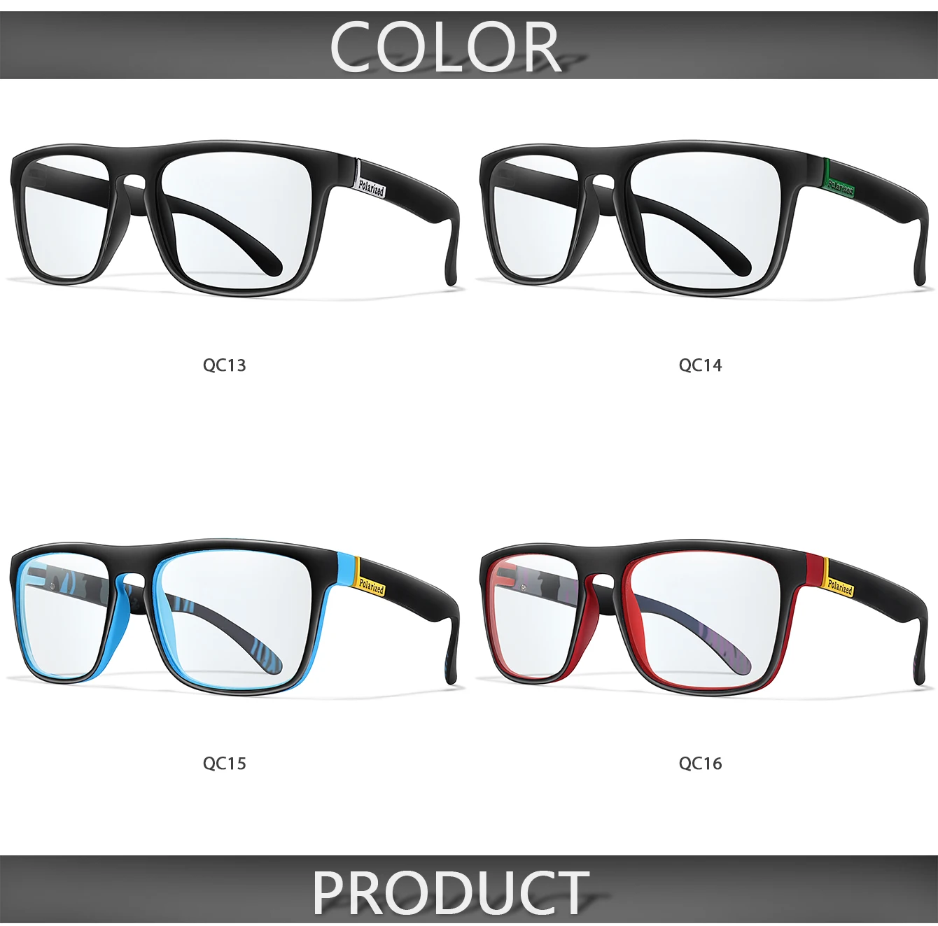 Photochrome Fahrrad-Sonnenbrille für Damen und Herren, quadratische Brille, Outdoor-Sport, Laufen, Wandern, Baseball – Detail 3