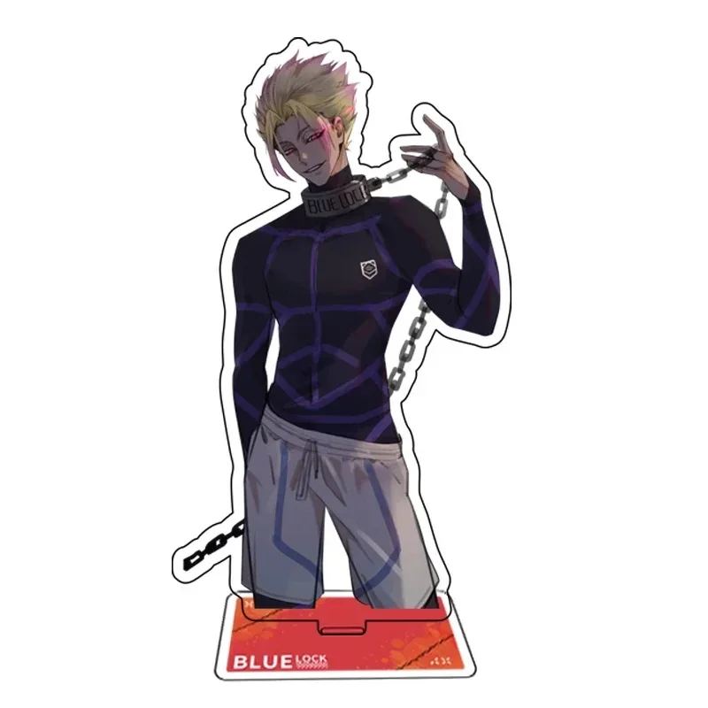 Fashion Anime Blue Lock Acrylic Stand Model Plate Chigiri Hyouma Isagi Yoichi Bachira Meguru Football Player Standee Board 15cm