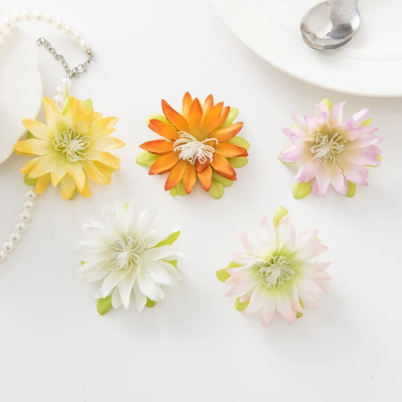50/100 Stück Künstliche Blumen aus Seide, Kleine Lotusblumen für Heimdekoration, Tischdekoration, Kränze, Hochzeits- und Brautaccessoires, Kopfbedeckungen, DIY-Geschenkbox – Detail 6