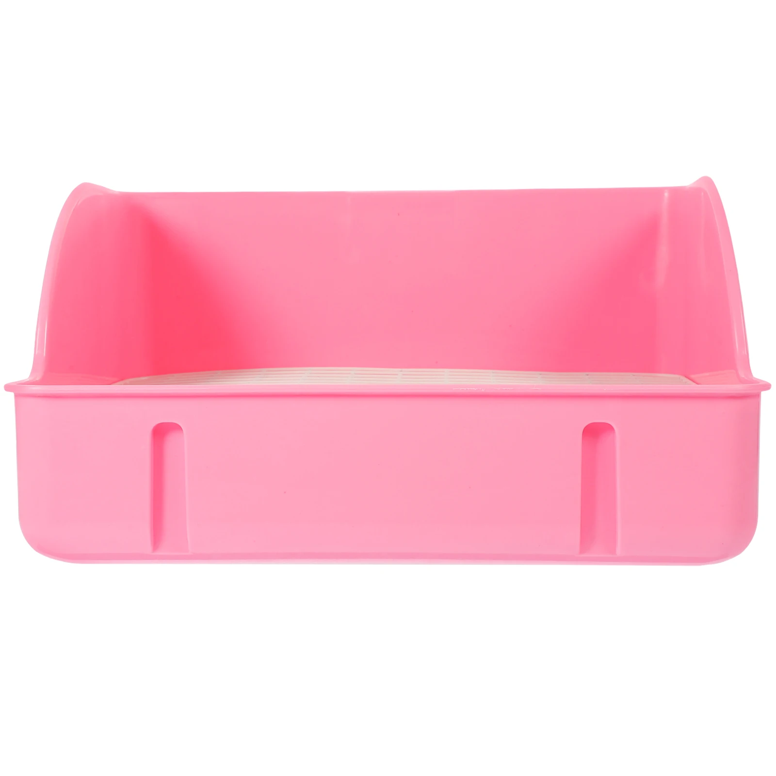 

Pet Eco-Friendly Durable Pp Material Wall Design Compact Portable Litter Box For Dog Rabbit Guinea Pig Chinchilla Pet Toilet