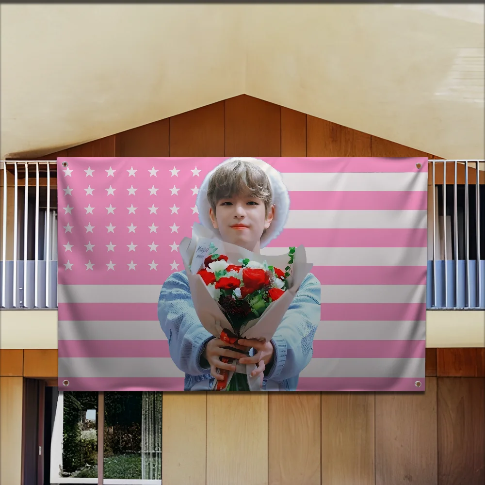 

SInger USA S-Sungmin American Flag For Garden Flags Party Living Room Home Balcony Wall Decor Banner Bedroom Tapestry Outdoor