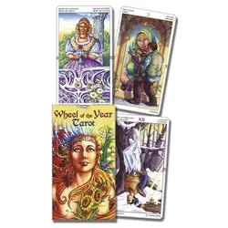 10.3*6cm Wheel of The Year Tarot Deck Leisure Party Table Game Fortune-telling Prophecy Oracle Cards