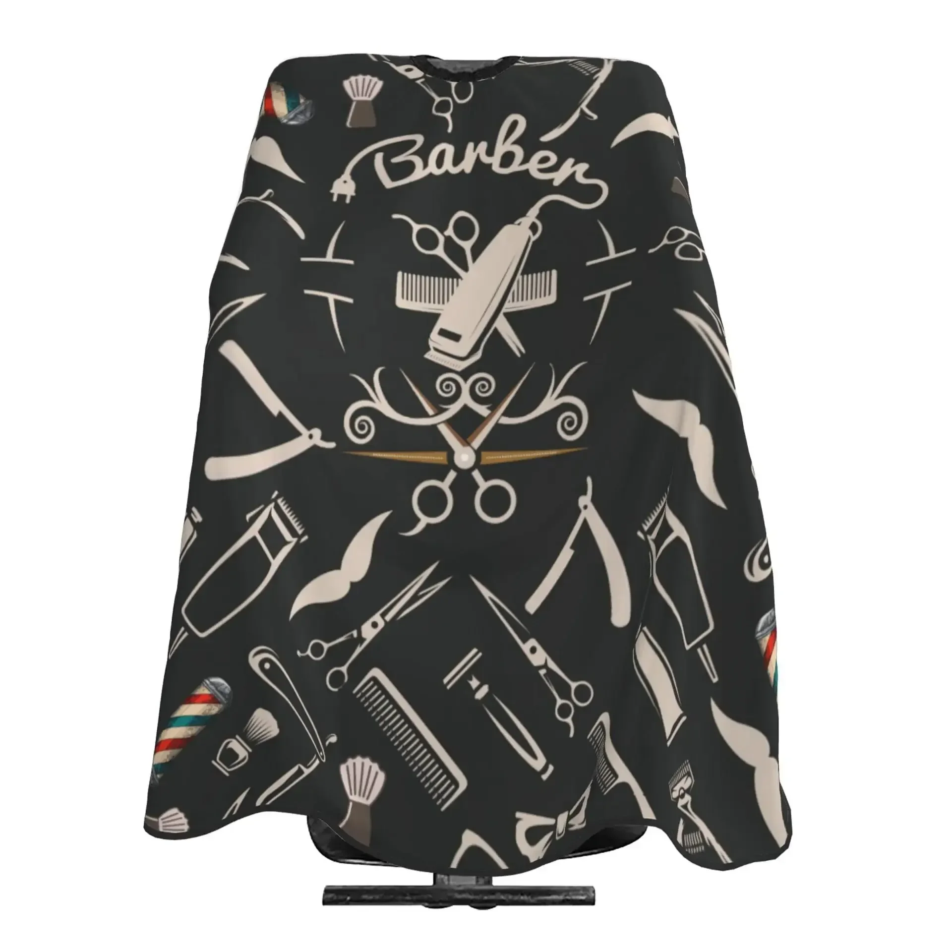 ثوب قص شعر مقاوم للماء لمصففي الشعر المحترفين والحلاقين ، غطاء صالون متين ومريح