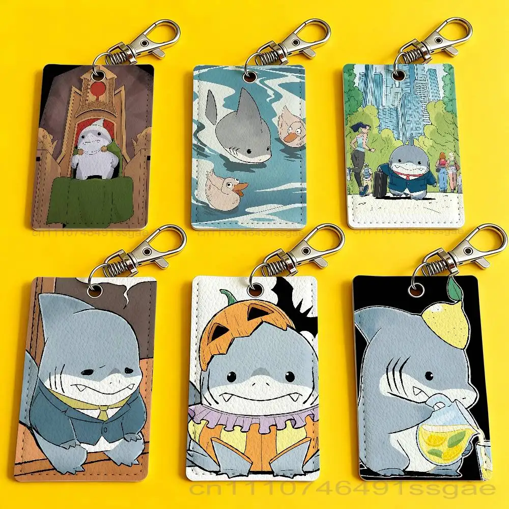 

Cute J-Jeff The Land S-Shark Card Holder Keychain Badge Holder Card Pass Hang Rope Lariat Lanyard for Key Rings Accessories Gift